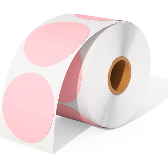 2 Inch 50*50mm 600 Per Roll Round Circle Label Self-Adhesive for Thermal Printer