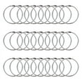 thumbnail image 1 of 2 Inch 50 Pack Loose Leaf Binder Rings, Nickel Plated Steel Keychain Key Metal Rings, 1 of 7