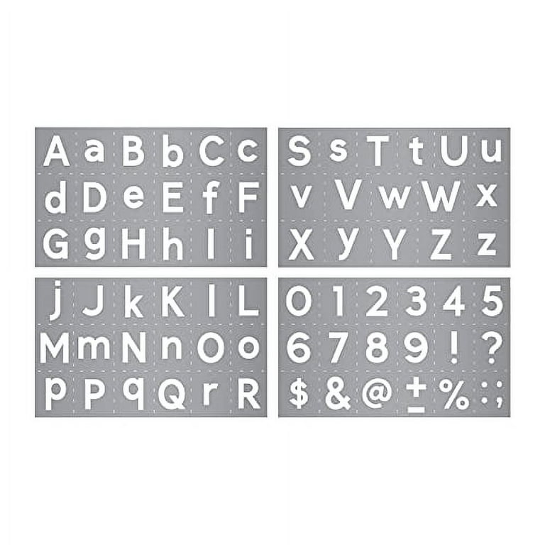 DEQUERA 12 Inch Letter Stencils and Numbers, 36 Pcs Alphabet Art