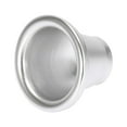 thumbnail image 1 of 2 Inch Auto Bellmouth Velocity Stack Adapter Air Intake Turbo Horn Air Inlet Decorative Cover Silver Tone, 1 of 5