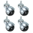 thumbnail image 1 of 2 Inch Ball Caster Wheels, 4 Pack Threaded Stem Caster, Silver Tone, 1 of 6