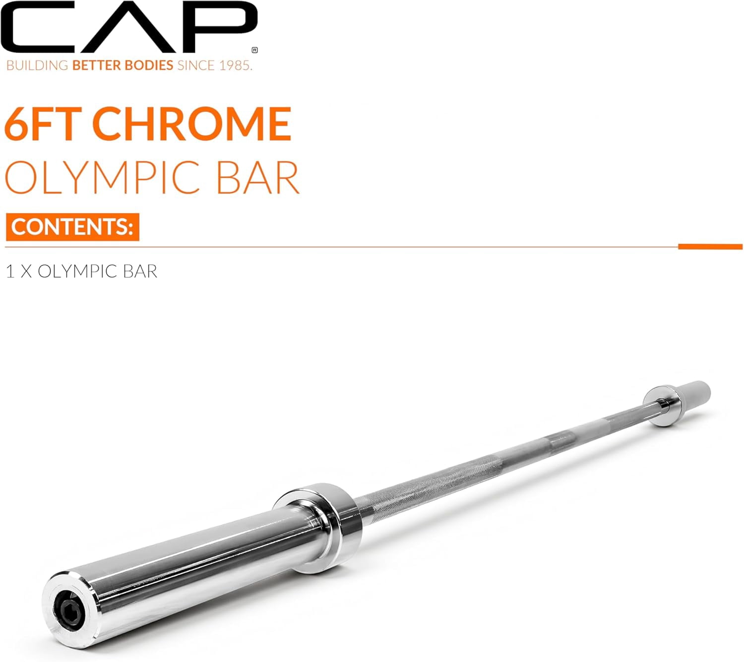 2-Inch  Barbell | 6 ft  Weightlifting  for Home Gym Strength Training