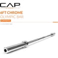thumbnail image 1 of 2-Inch  Barbell - 6 ft  Weightlifting Bar for Home Gym, 1 of 6