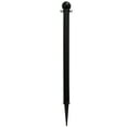 thumbnail image 1 of 2 Inch Black Light Duty Ground Pole, 1 of 9