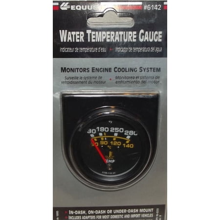 2 Inch Black Mechanical Water Temp Gauge