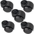 thumbnail image 1 of 2 Inch Black Silent Stemless Caster - Replacement Chair Wheels For Office Chairs - Furniture Casters - 5pcs, 1 of 4