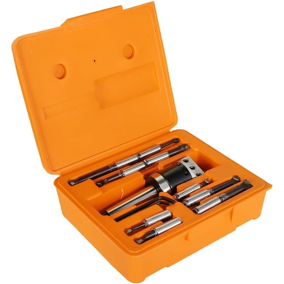 2 Inch Boring Head MT3 Carbide Boring Bar Set Milling Set Fit for Milling, Shaping and Drilling Machines