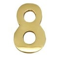 thumbnail image 1 of 2-Inch Brass Mailbox Number 8 – Self Adhesive Floating #8, 1 of 2