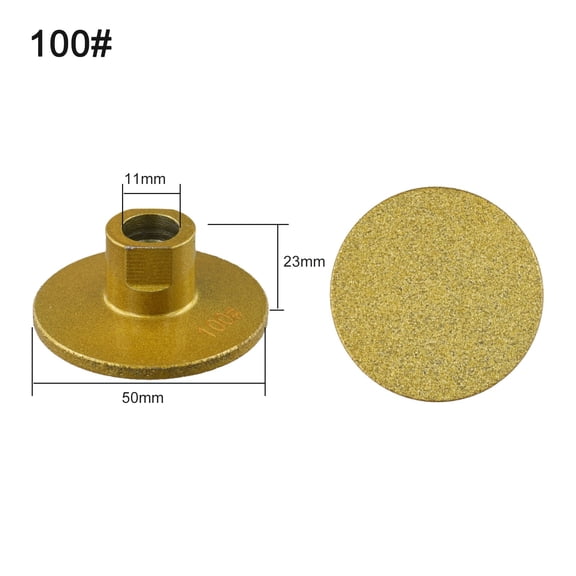 2 Inch Brazed Flat Grinding Head Abrasive Polishing Marble Stone Countertop Trimming Rough Grinding Angle Grinder Abrasive Pads