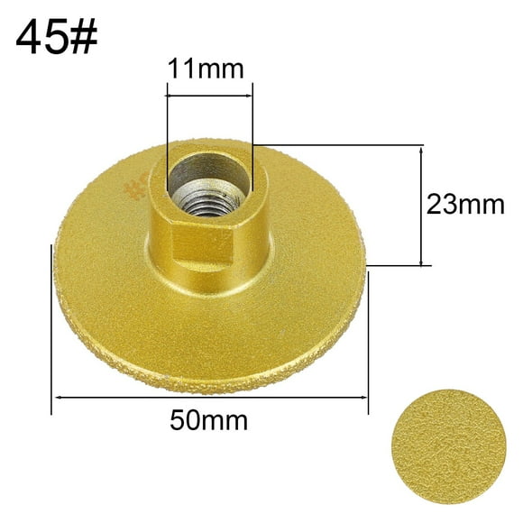 2 Inch Brazed Flat Grinding Head Abrasive Polishing Marble Stone Countertop Trimming Rough Grinding Angle Grinder Abrasive Pads