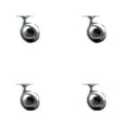 thumbnail image 1 of 2 Inch Bright Chrome Metal Ball Caster – Top Plate – Set of 4 – Service Caster, 1 of 2