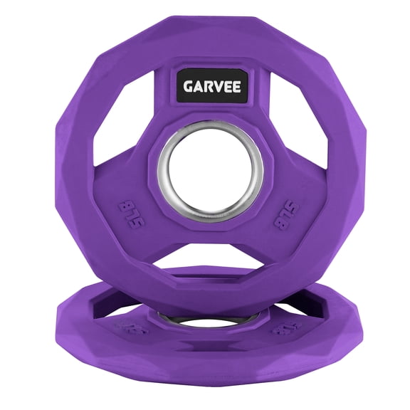 2-Inch Bumper Plates Set -Rubber Coated Cast Iron Weight Platesfor Home Gym & Commercial Use,Barbell Plates for Men & Women,Multiple Weights Options  (2.5-95 Lbs, Single/Pair/Set)  5 Lbs Pairs