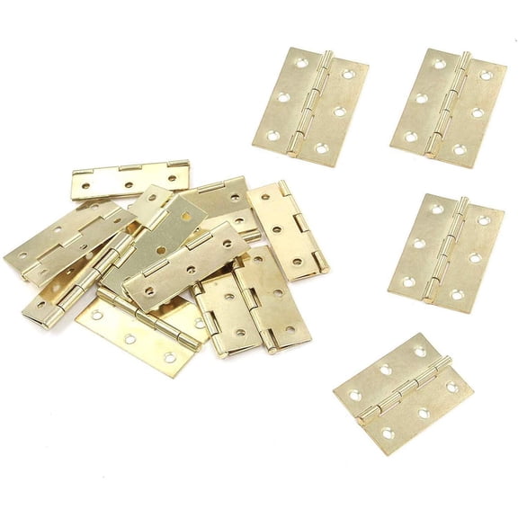 2 Inch Butt Hinges for Cupboard Cabinet Home Furniture Hardware Door Folding Butt Hinge Black 12PCS