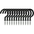 2 Inch Ceiling Hooks, 12 Pcs Screwin Cup Hooks, Vinyl Coated Screw