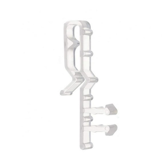 2 Inch Clear Blind Clips for Valance, Hidden Valance Clips,Blind Valance Clips Clear Plastic Valance Retainer Clips Blind Window Valance Clips Hidden Valance Clips,1 Pack(Clear)