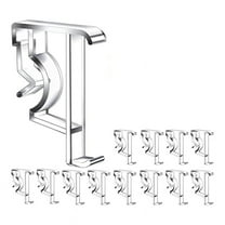 2 Inch Clear Blind Clips for Valance, Hidden Valance Clips(12 Pieces)