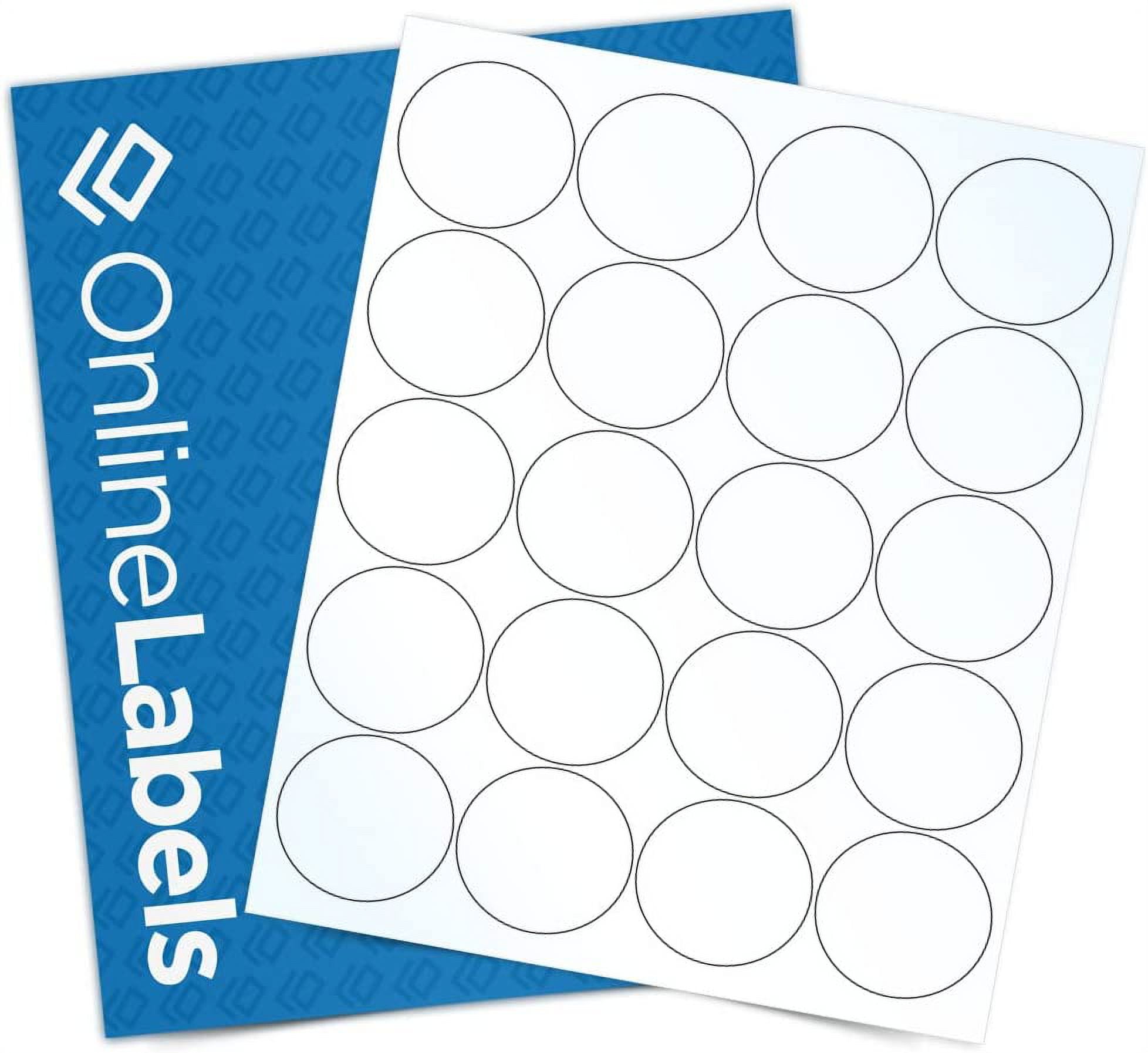 2 Inch Clear Gloss Round Labels (Inkjet Printers Only) - Pack of 2,000 ...