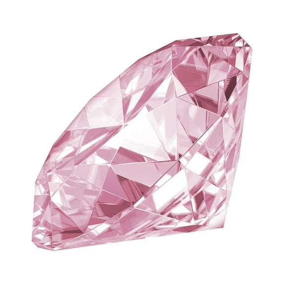(2 Inch) Crystal Diamond Paperweight Jewels Wedding Decorations Centerpieces Home Decor (Pink)Harlik