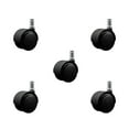 thumbnail image 1 of 2 Inch Decompression Urethane Twin Wheel Grip Ring Chair Casters Set 5 SCC, 1 of 2