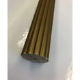 thumbnail image 1 of 2 Inch Diameter Drapery Wood Fluted Curtain Rod 8 FT (Gold), 1 of 5