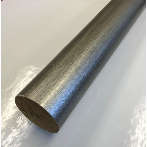 2 Inch Diameter Drapery Wood Smooth Curtain Rod 8 Foot (Silver)