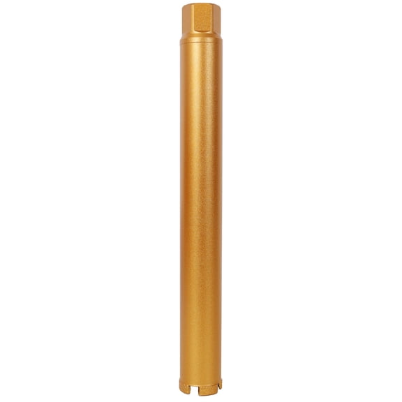 2 Inch Diamond Core Drill Bits, 1-1/4-7 Thread for Cured Concrete with Rebar, Masonry, Brick, Block, Stucco, Stone - Wet Dry Core Bit for Handheld Drill Rig, Yellow Steel