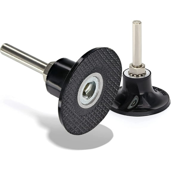 2 Inch Disc Pad Holder with ¼” Shank, Die Grinder Sanding Suitable for Roloc, Quick Change Medium Disc Attachments for Polishing, Sanding and Surface Preparation, 2 Pack – by Ram Pro
