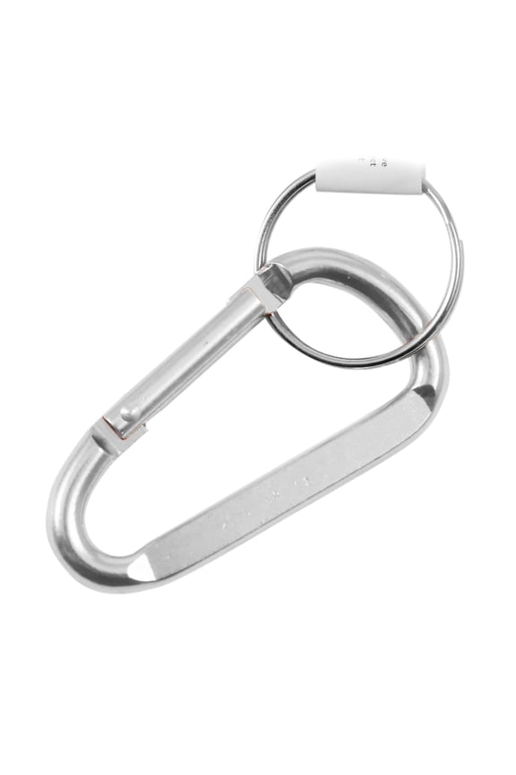 2 Inch Extra Small Carabiner Key Chain - Silver Chrome