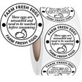 2 Inch Farm Fresh Egg Labels Self Adhesive Paper Stickers 500 Pcs Pack ...