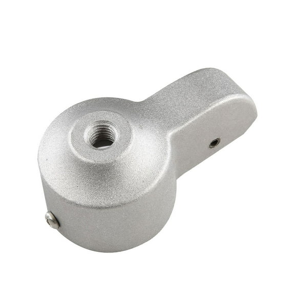 2 Inch Flag Pole Standard US Accessories Cast Aluminum Alloy Truck Single Nylon Pulley Heavy Duty Flag Pole Halyard Stationary Truck (Silver)