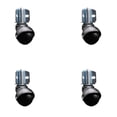 thumbnail image 1 of 2 Inch Flat Black Polyolefin Ball Caster – Corner Mount Bracket – Set of 4 – SCC, 1 of 2