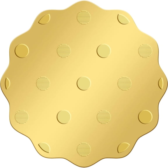 2 Inch Gold Embossed Envelope Seals Stickers Dot Pattern 100pcs Adhesive Embossed Foil Seals Stickers Label