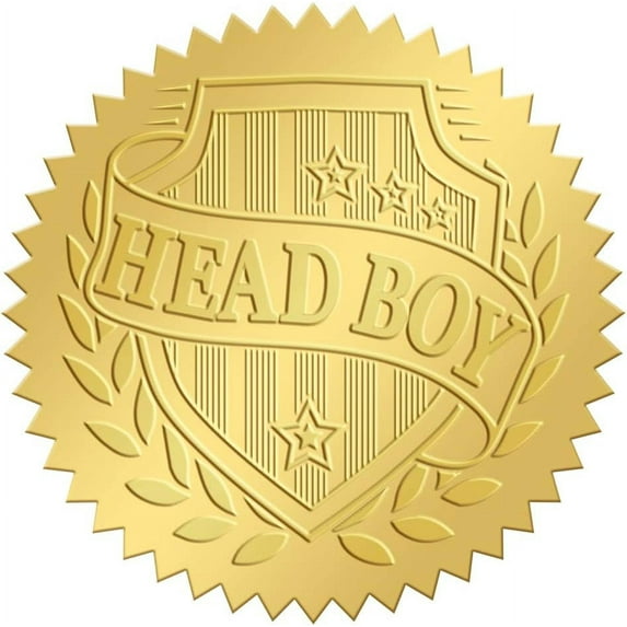 2 Inch Gold Embossed Envelope Seals Stickers Head Boy 100pcs Adhesive Embossed Foil Seals Stickers Label