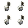 thumbnail image 1 of 2 Inch Gray Soft Twin Wheel Caster with Side Mount Set Service Caster, 1 of 2