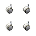 thumbnail image 1 of 2 Inch Gray Soft Wheel Grip Ring Office Chair Casters Set of 4 SCC, 1 of 2