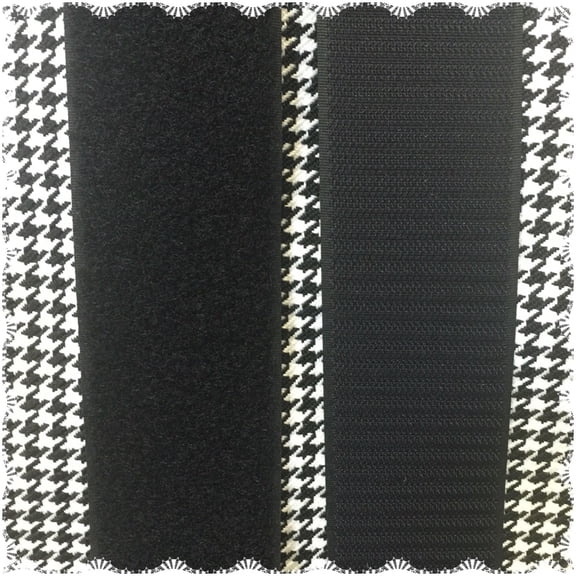 2" Inch HOOK and LOOP Sew On Fastener 3 Yards Black US SELLER