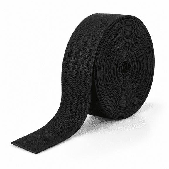 2 Inch Heavy Duty Nylon Webbing 50 Yard Roll Black Flat Strapping for DIY Gear Repair