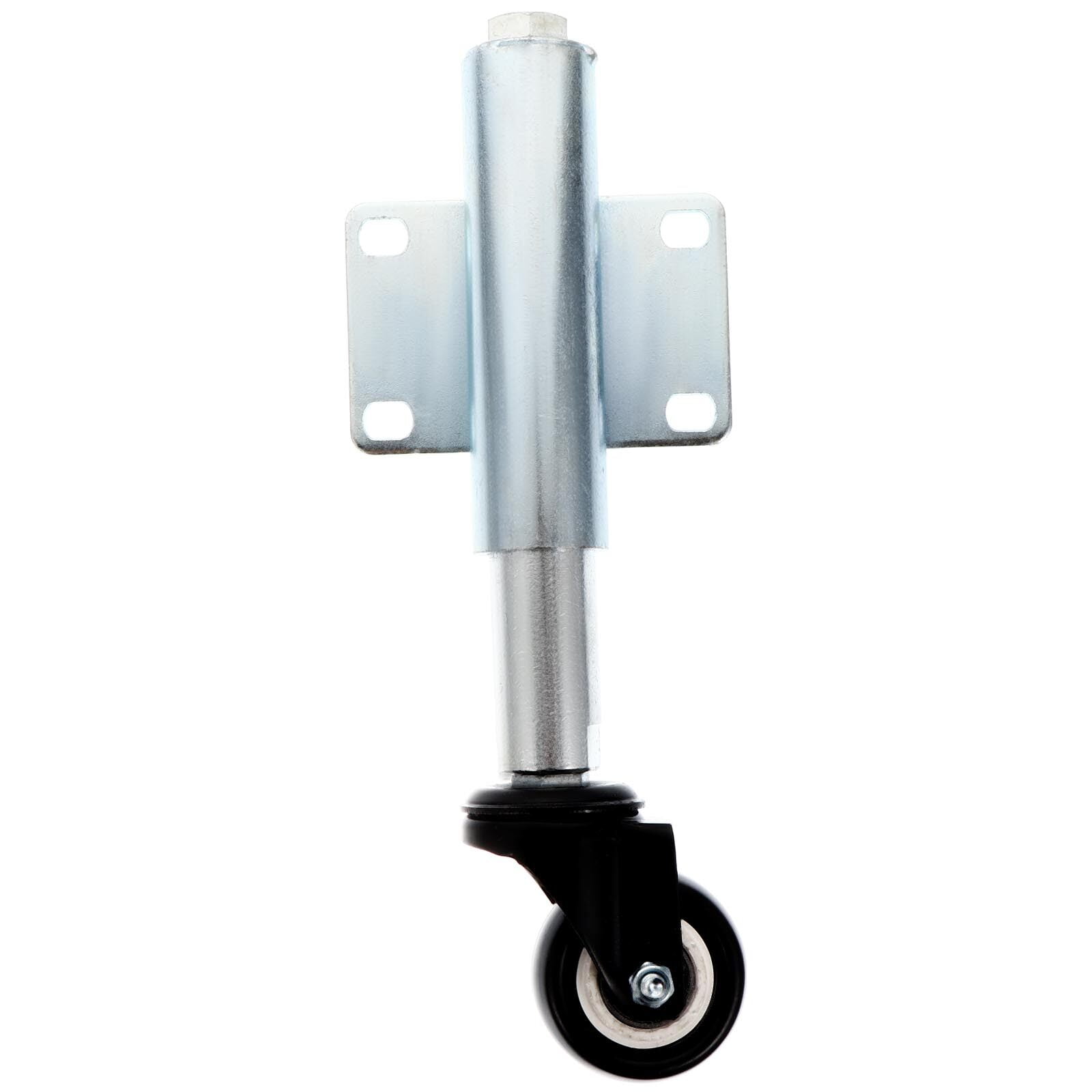 2 Inch Heavy Duty Spring Loaded PU Gate Door Wheel Caster Spring Wheel ...