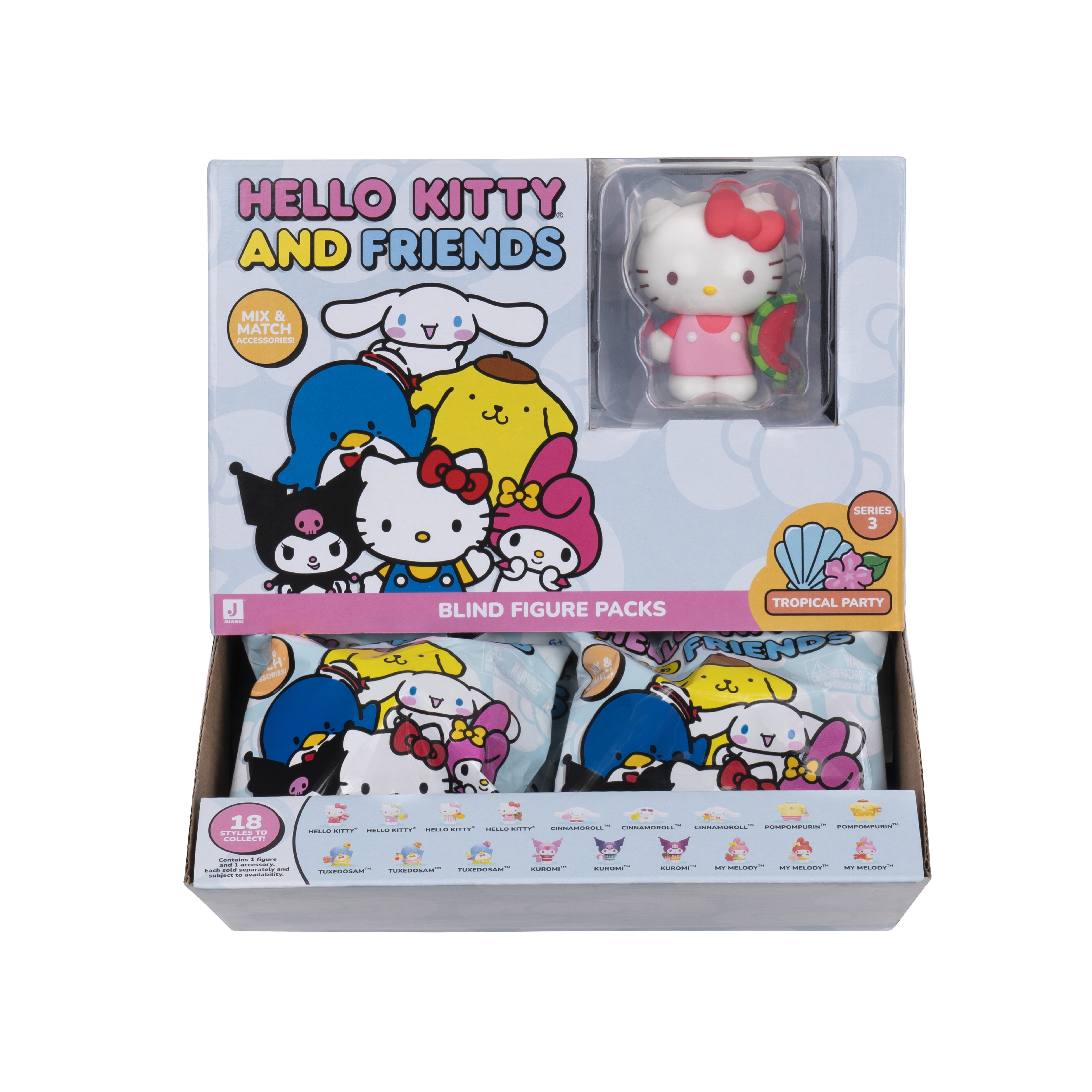Hello Kitty and Friends Tropical Party 2 inch Blind Single Figure and Accessory (One Count)