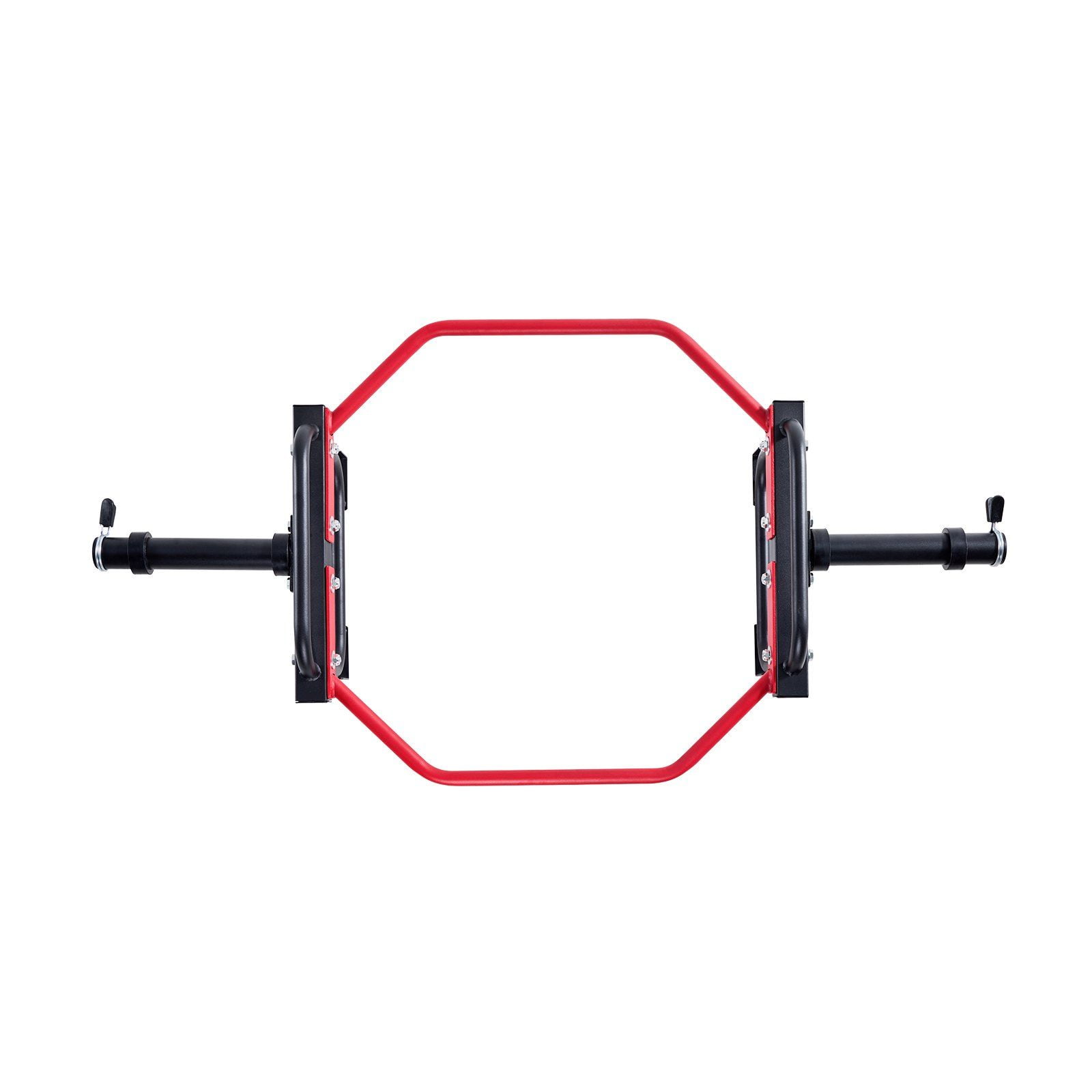 2-Inch Hex Squat Rack 500LB Capacity Deadlift Bar, Multifunctional Weightlifting Equipment, Essential for Home Gym, Red