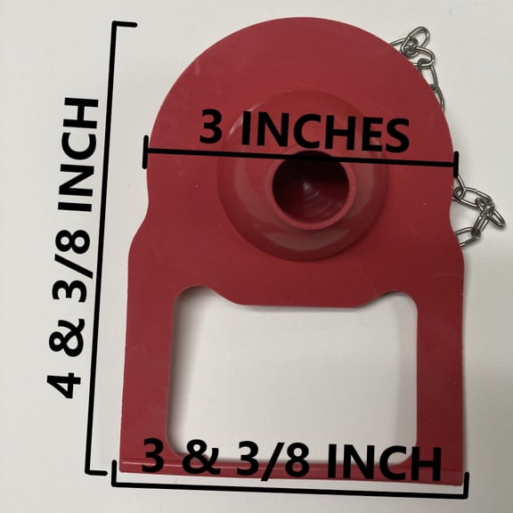 2-Inch Hinged Rubber Toilet Flapper Valve Replacement for Kohler One-Piece Toilets by NuFlush