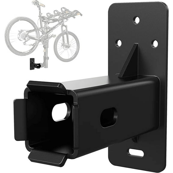 2 Inch Hitch Wall Mount Heavy Duty Bike Rack Garage Organizer Metal Trailer Hitch Receiver Load up to 300lbs