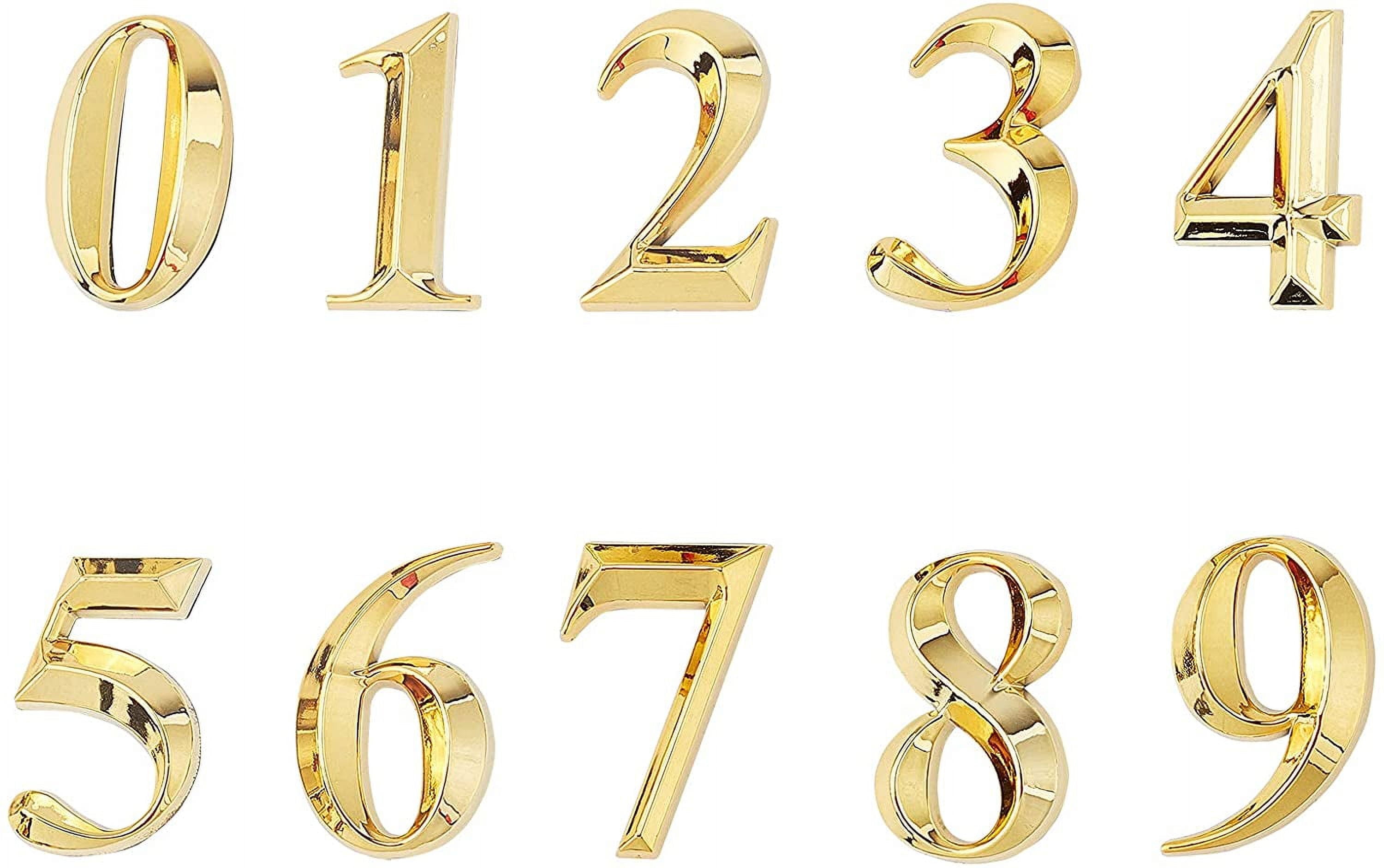 2 Inch House Numbers 3D self Adhesive Door Address Stickers Plaques ...