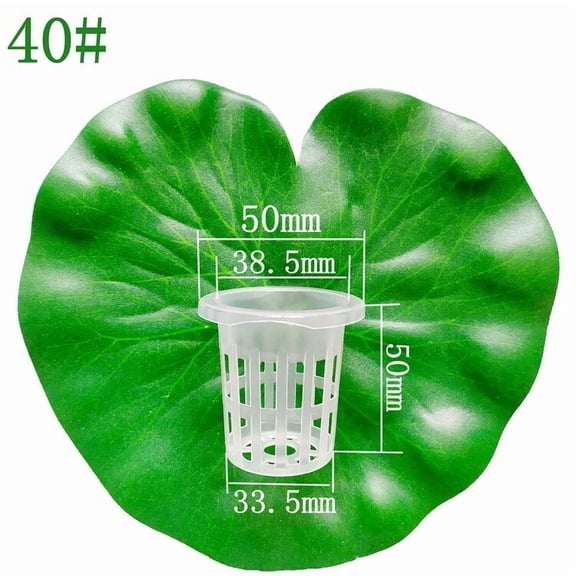 2 Inch Hydroponic Net Cup Pot Slotted Mesh Pots Planting Garden Basket 50 Pcs