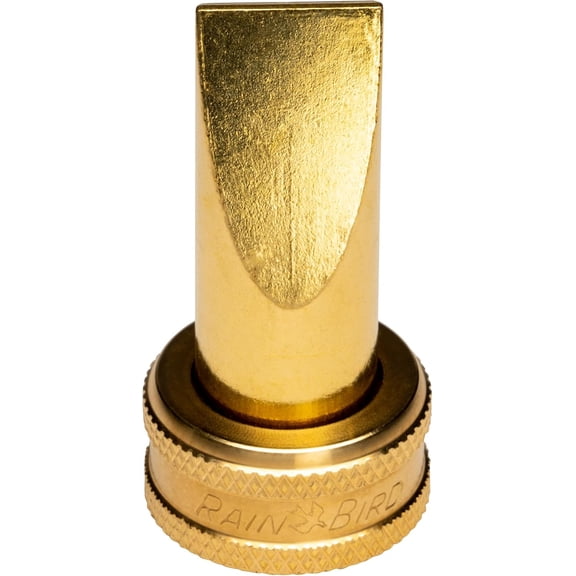 2-Inch Lead-Free Solid Brass Fan Sweeper Hose End Nozzle - High Pressure Garden Hose Sprayer with Flat Fan-Like Broom Spray Pattern, 3/4 in. GHT Connection for Outdoor Cleaning