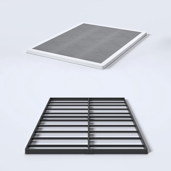 2-Inch Low Profile Queen Size Bunkie Board, Heavy Duty Box Spring Replacement with Fabric Cover