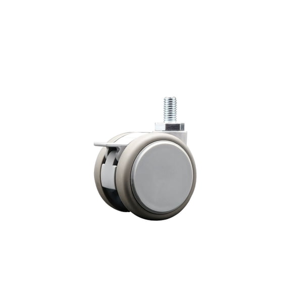 2 Inch MRI Safe Caster with Brake – 3/8 Inch Threaded Stem – Service Caster