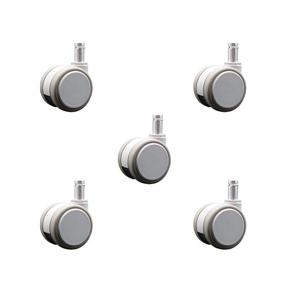 2 Inch MRI Safe Casters  7/16 Grip Ring Stem  Set of 5  Service Caster