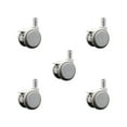 thumbnail image 1 of 2 Inch MRI Safe Casters with Brakes – 7/16 Inch Grip Ring Stem – Set of 5 – SCC, 1 of 2