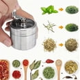 thumbnail image 1 of 2-Inch Manual Stainless Steel Grinder - Heavy-Duty Handheld Grain, Spice, and Coffee Mill with Ultra-Fine Powder, Strong Magnetic Lid, and Sharp Blades for Kitchen and Camping Use, 1 of 7